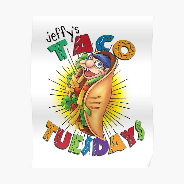 Jeffy Taco Tuesdays - Funny SML Character Poster RB1201 product Offical sml Merch