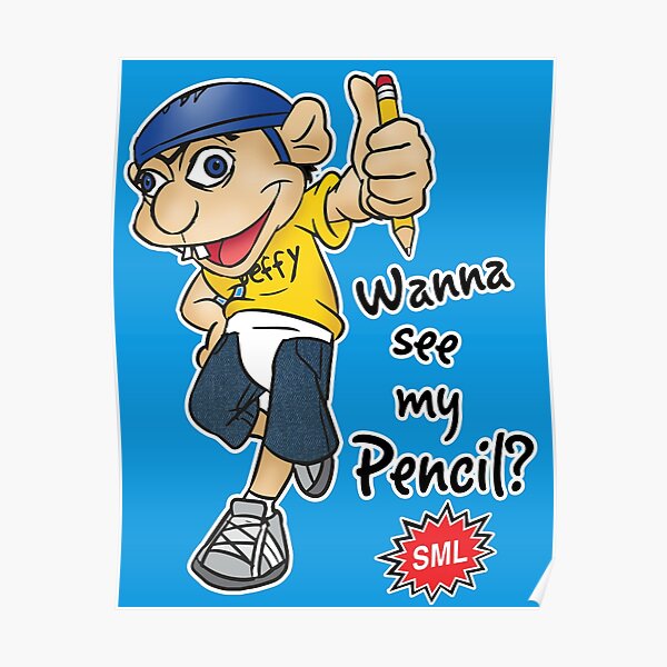 Jeffy Wanna See My Pencil? - Funny SML Character Poster RB1201 product Offical sml Merch