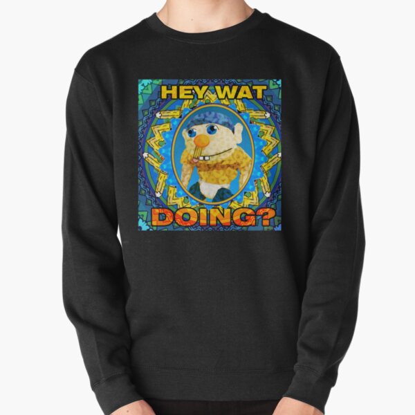 HEY WAT DOING SML   Pullover Sweatshirt RB1201 product Offical sml Merch