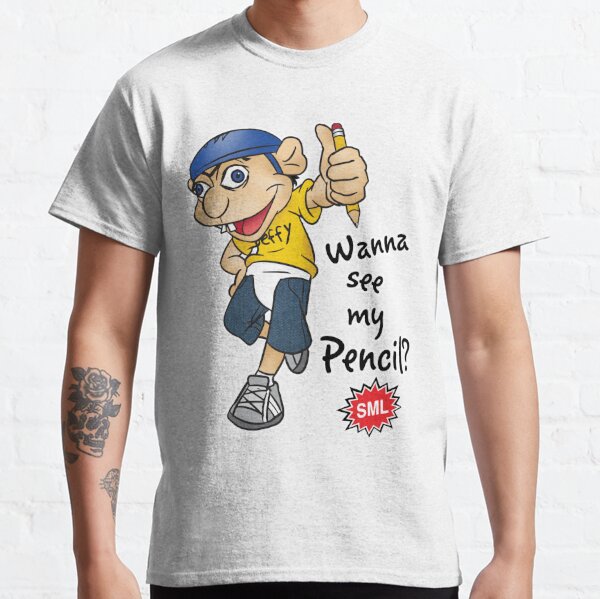 Jeffy Wanna See My Pencil? - Funny SML Character Classic T-Shirt RB1201 product Offical sml Merch