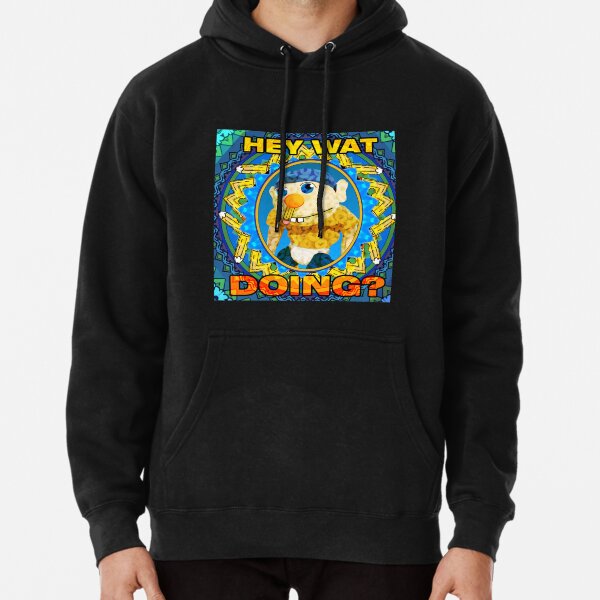 HEY WAT DOING SML   Pullover Hoodie RB1201 product Offical sml Merch