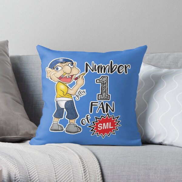 Jeffy #1 Fan - Funny SML Character Throw Pillow RB1201 product Offical sml Merch