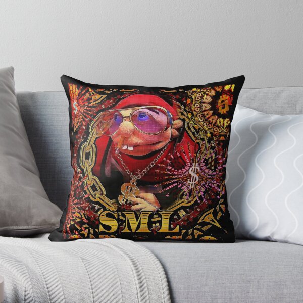 SML JEFFY RAPPER v3 Throw Pillow RB1201 product Offical sml Merch